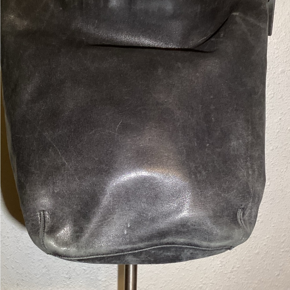 Coach vintage black leather large shoulder bag - Picture 5 of 12